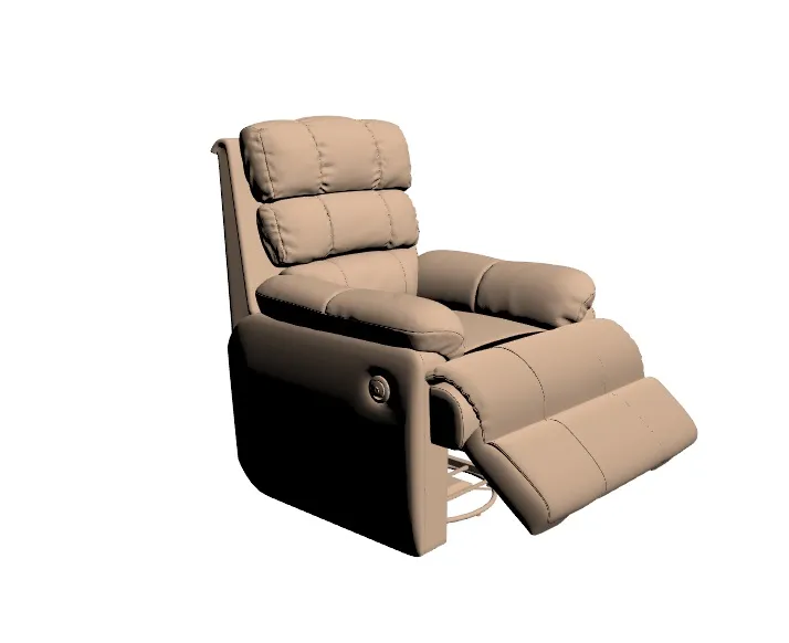 Recliner chair in the augmented reality showcase